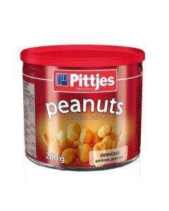 PITTJES PEANUTS ROASTED SALTED @200GR TIN.