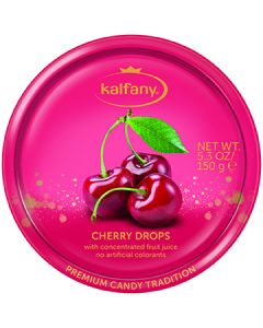 KALFANY CHERRY HARD CANDY IN TIN REF. 000626@150GR. (10)