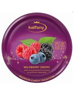 KALFANY WILDBERRY HARD CANDY IN TIN REF. 000022@150GR. (10)