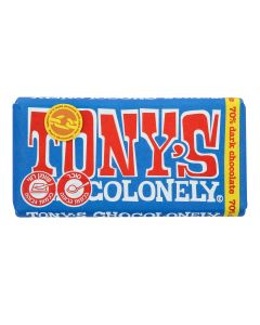 TONYS EXTRA DARK  CHOCOLATE 70% REF.141384@180GR/*/