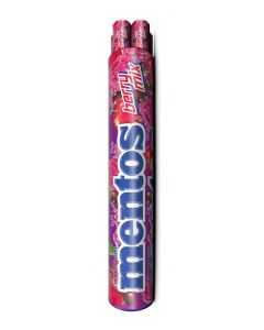 MENTOS CANDY BERRY MIX 8X37GR ROLLS REF 4398@1PK(24)