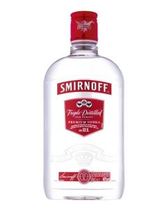 SMIRNOFF VODKA RED 80 PROOF FLASK 40%  @50CL.BOT.