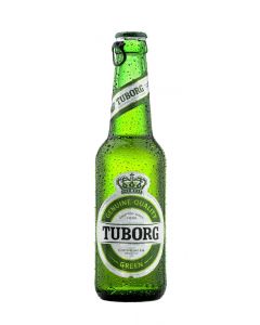 TUBORG BEER GREEN IN BOTTLES 4.6% [24X33CL]  @1CASE