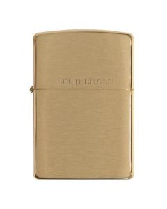 ZIPPO LIGHTER REGULAR BRASS ENGRAVED 204 REF.100506..@1EA