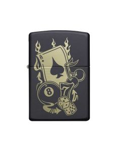 ZIPPO LIGHTER GAMBLING DESIGN REF.218@1EA