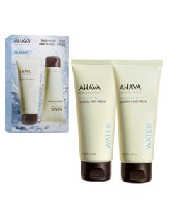 AHAVA WATER HAND CREAM 100ML + FOOT CREAM 100ML REF.009916.@1SET