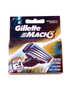 GILLETTE MACH 3 CARTRIDGES 4CT. REF. 150455 @1PACK