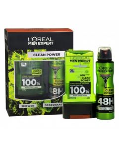 LOREAL HAIRSHOWER GEL MEN EXPERT HYDRA ENERGETIC REF.232796    @300ML