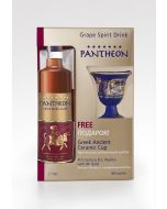 PANTHEON BRANDY 7-STAR 38% + CERAMIC CUP @70 CL